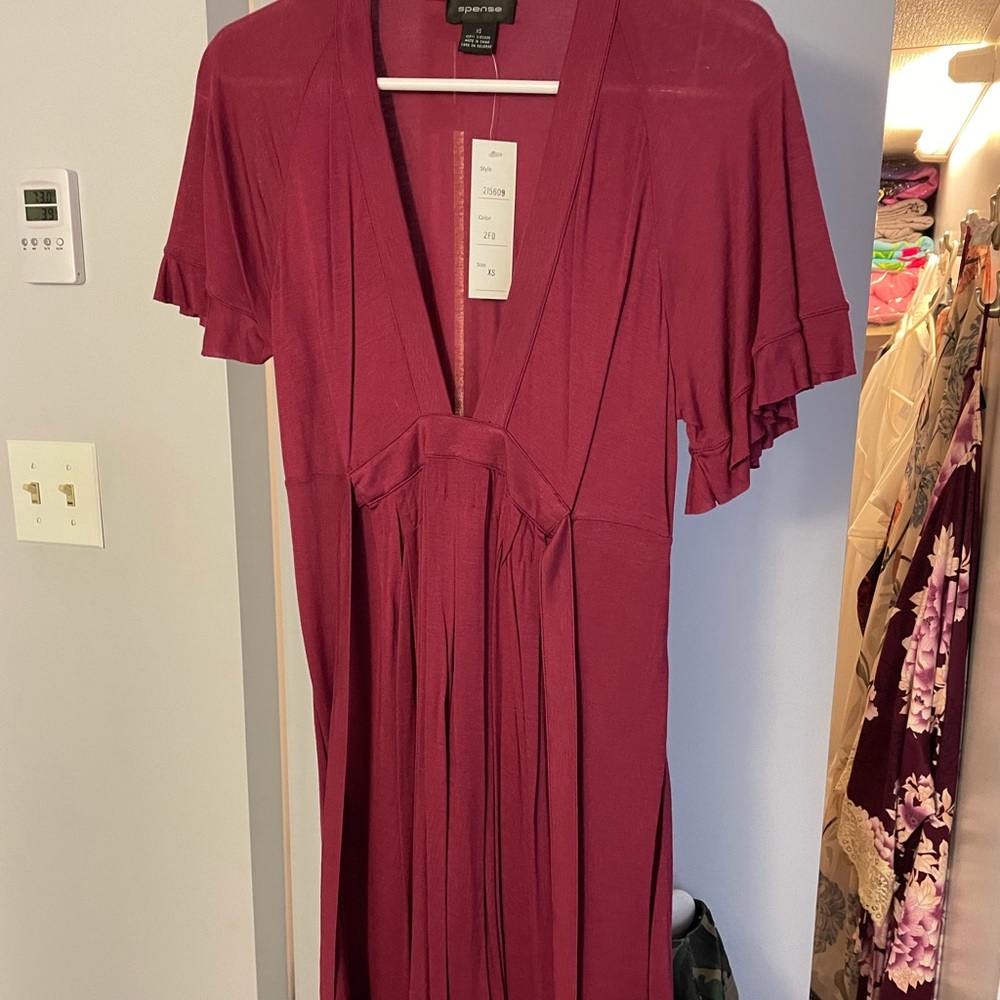 Deep V-Neck Dress